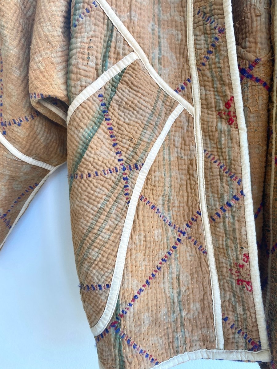 Reversible Ishani Quilted Jacket in Carmel - Made X Hudson