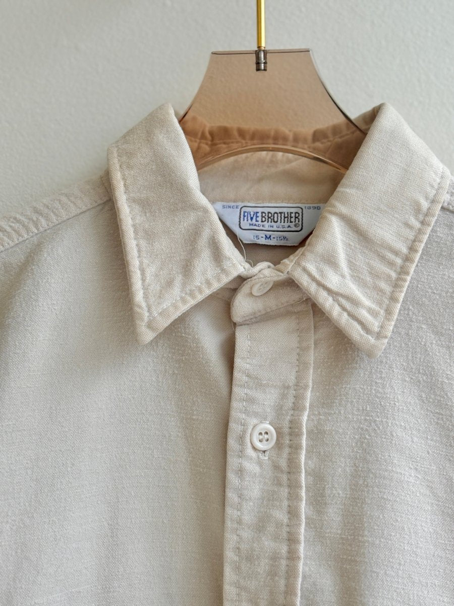 Five Brothers | Cream Flannel Shirt (Vintage) - Made X Hudson