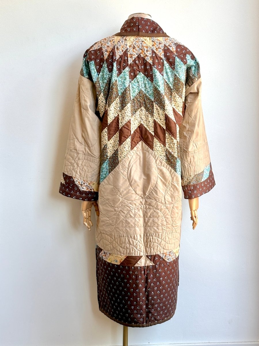 Brown & Tan Lone Star Heirloom Quilt Duster - Made X Hudson