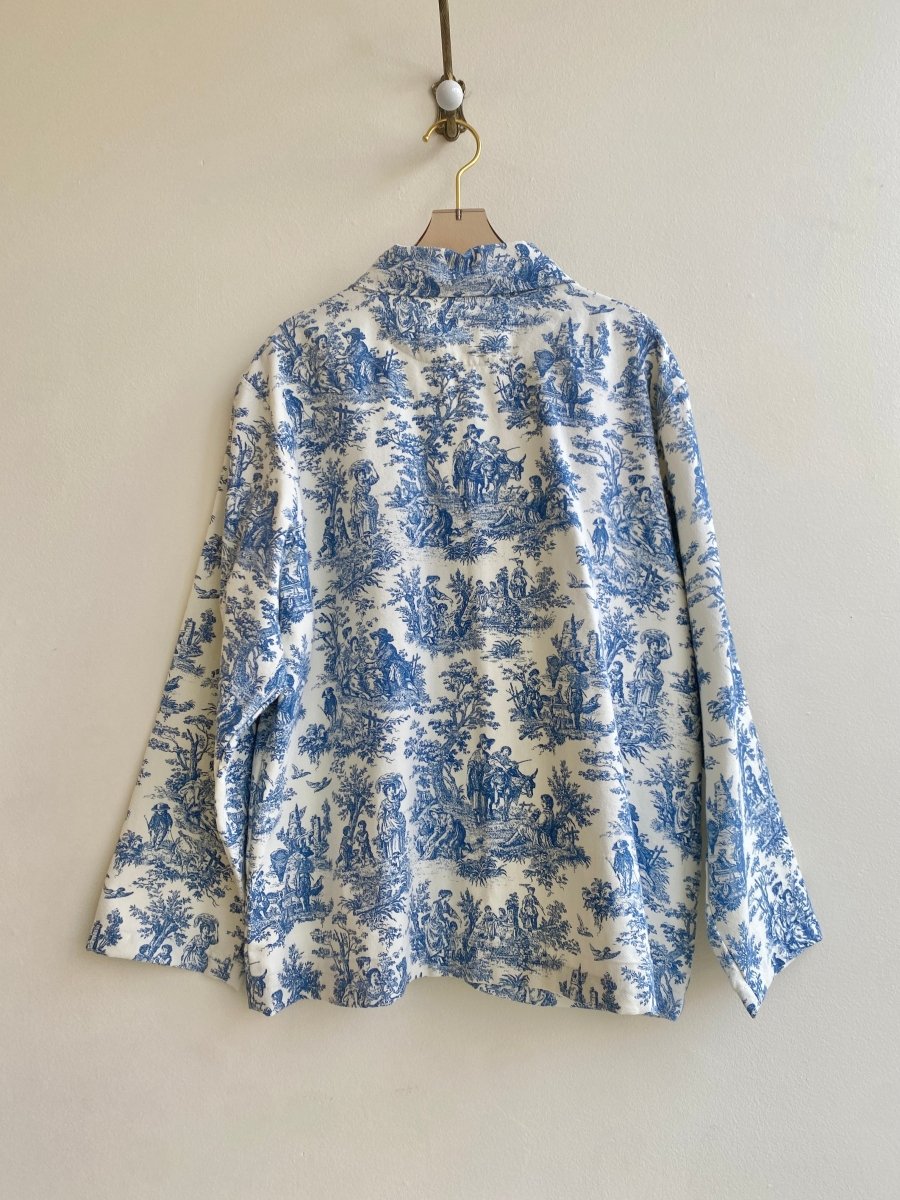 Blue Toile Utility Jacket - Made X Hudson