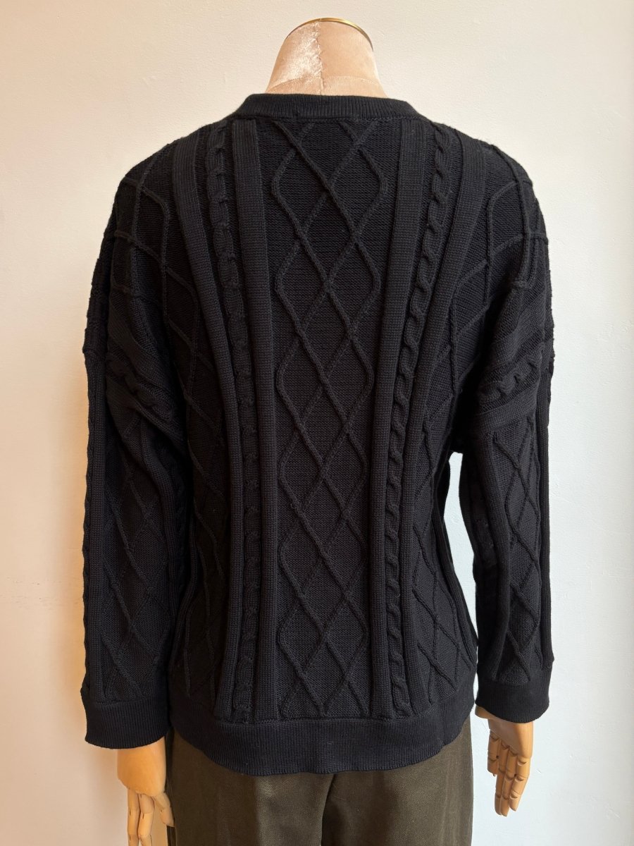 Oversized Cotton Cable Knit Sweater (Unisex) - Made X Hudson