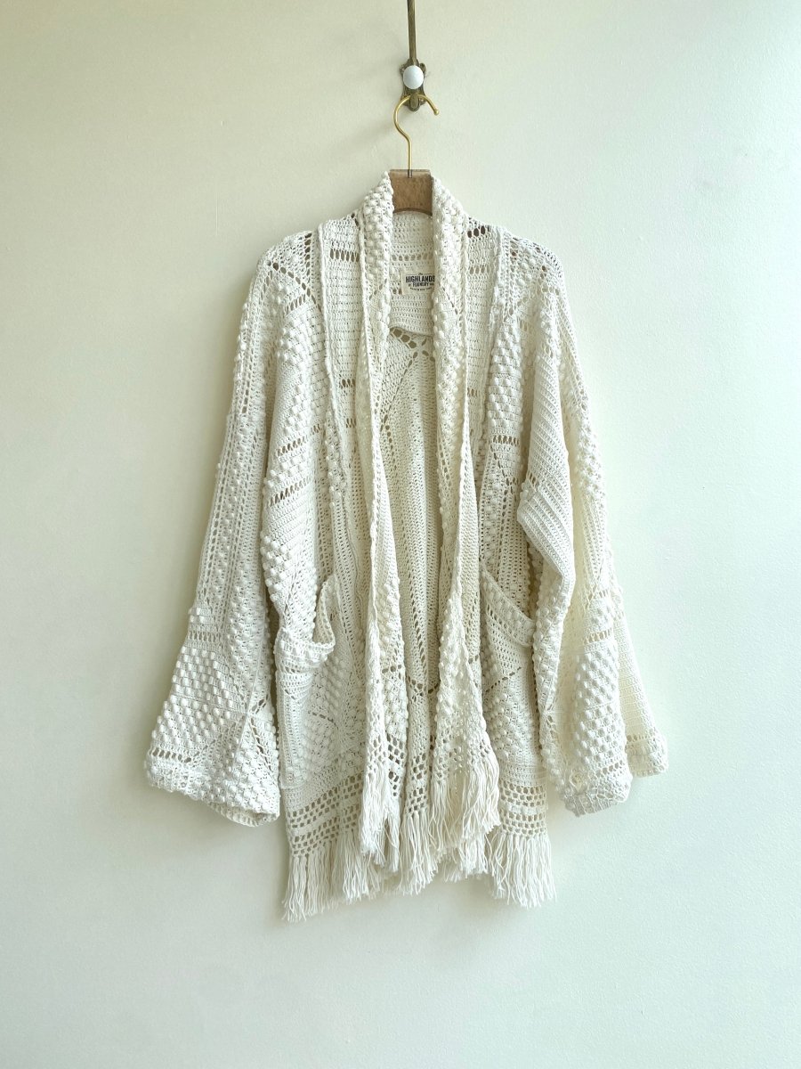 Crochet Shawl Collar Coat - Made X Hudson