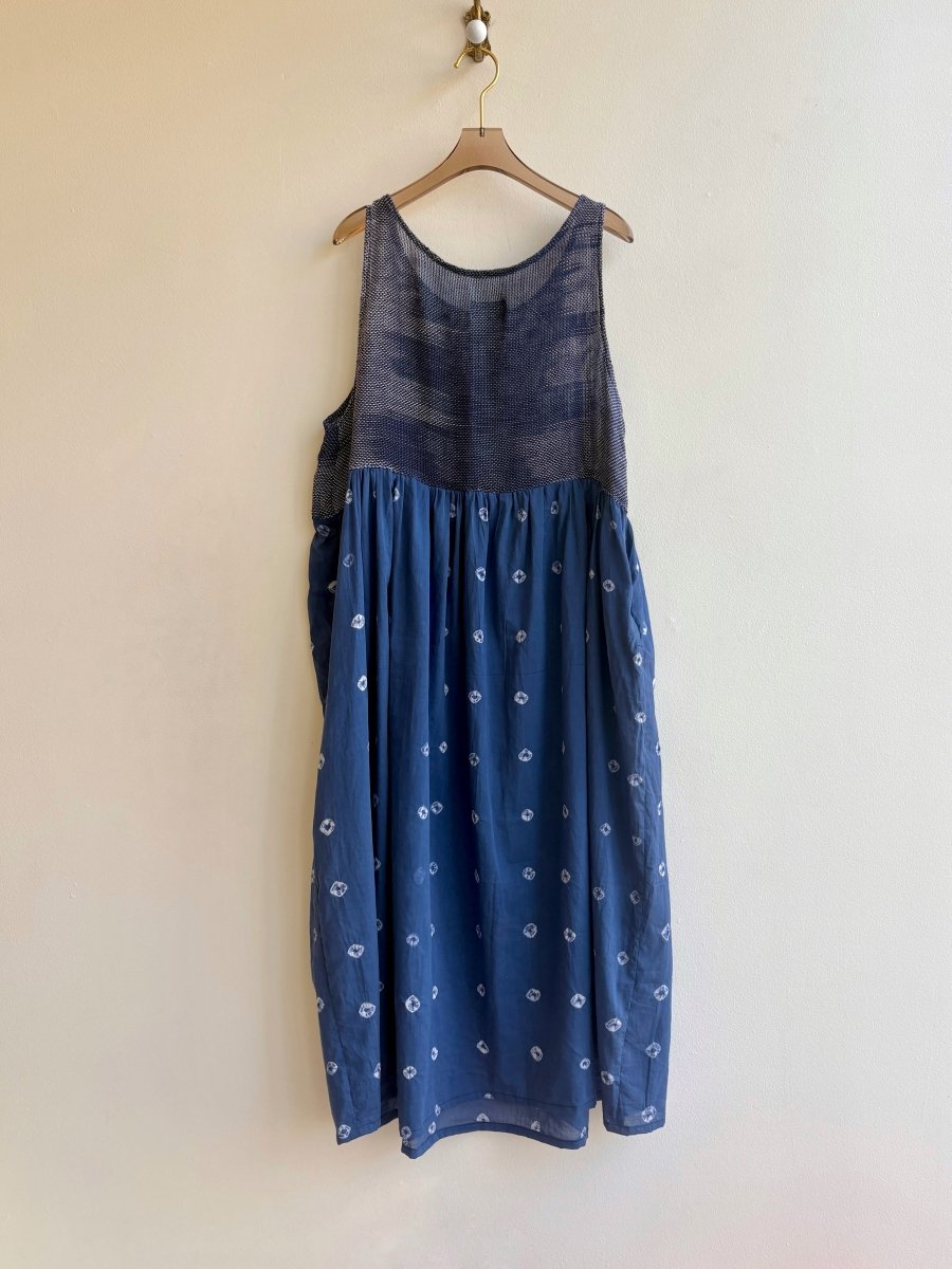 Handwoven Tank Dress in Indigo - Made X Hudson