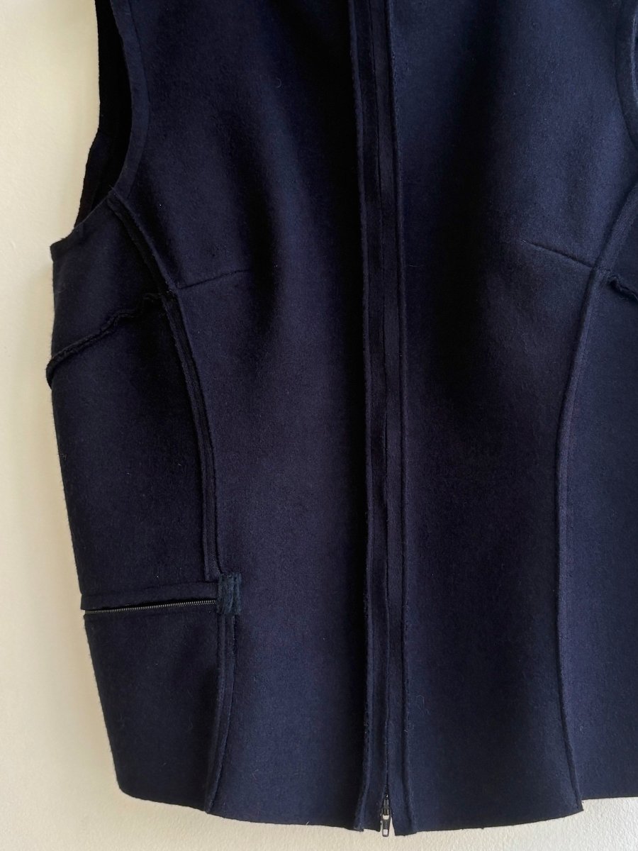 Black W Vest w/ 1 Pocket - Made X Hudson