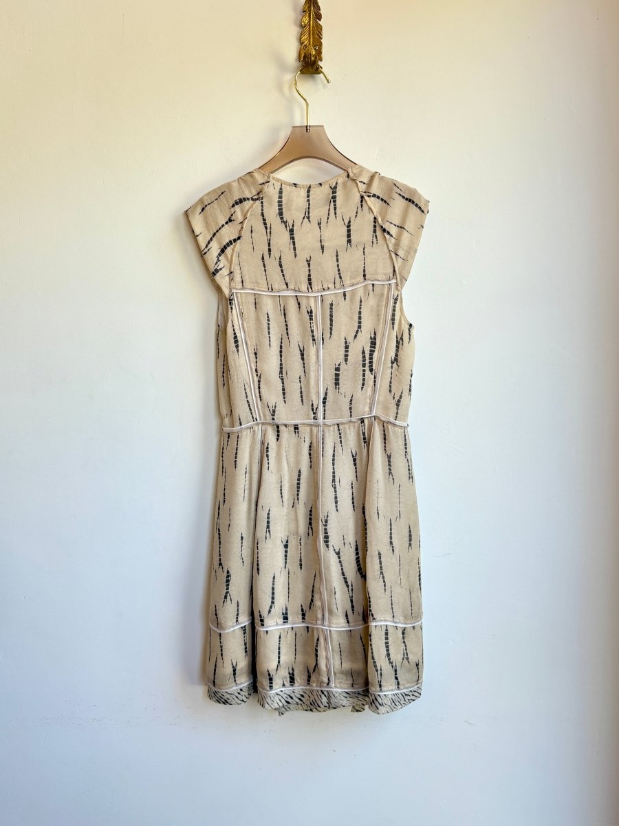 Proenza Schouler | Beige & Black Wrap Dress (Vintage) - Made X Hudson