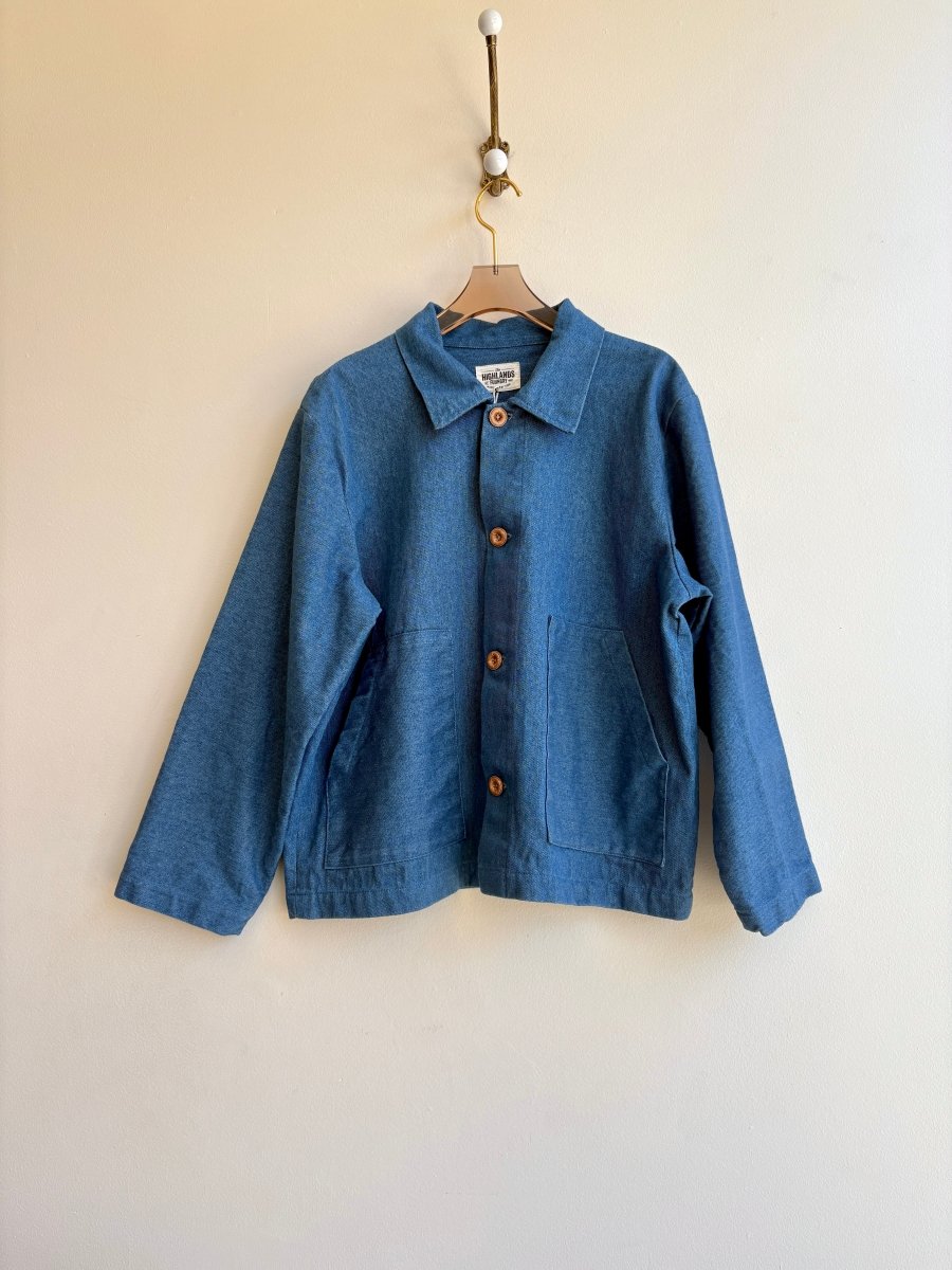 Denim & Wood Buttons Utility Jacket - Made X Hudson