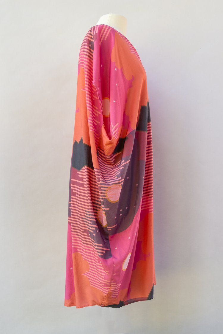 Pink, Orange & Purple Stargazing Kaftan - Made X Hudson