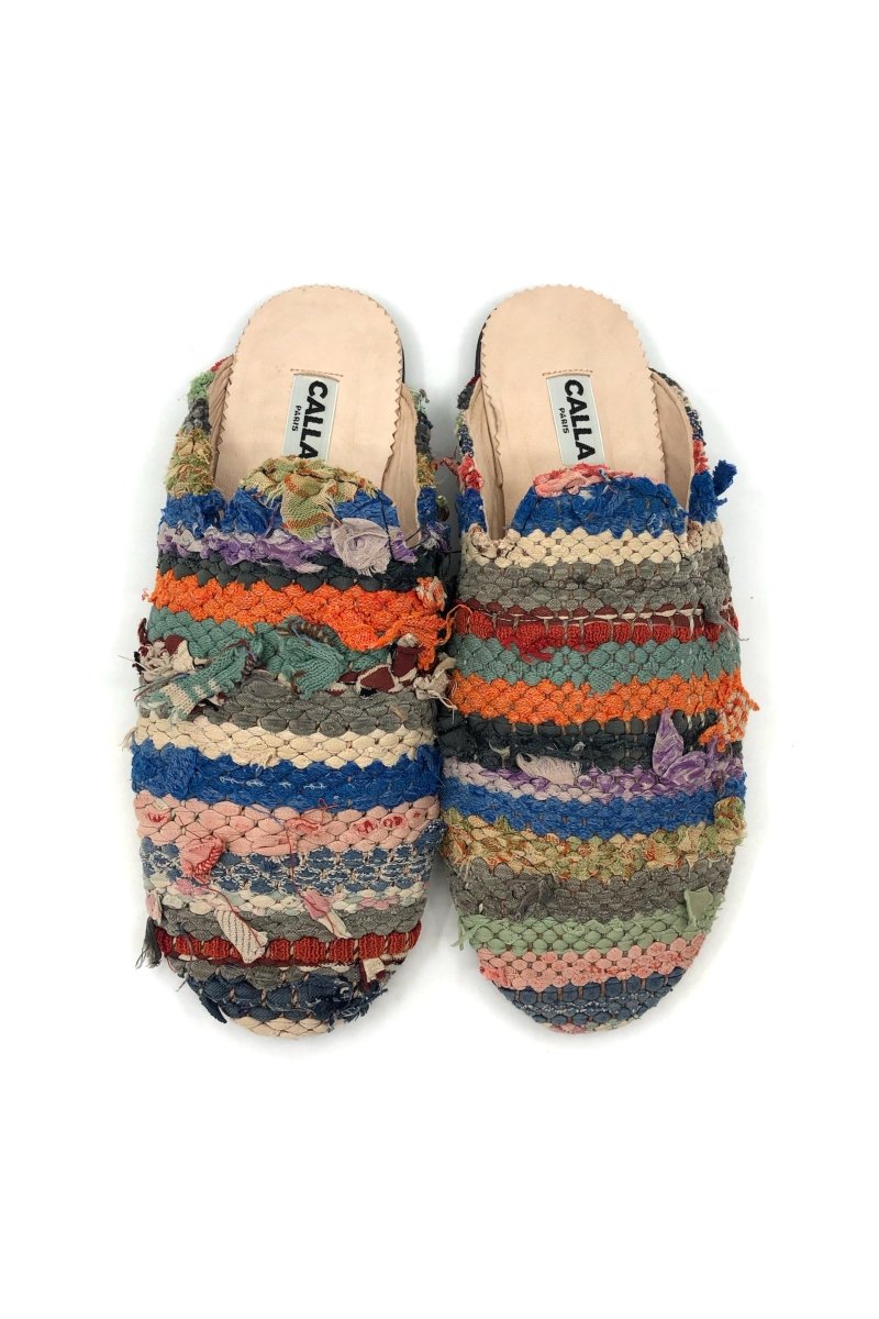 Kili Babouche “Ryle III” Flats In Colors Blue, Cream, Sage, Orange, & Lavender (Size 44) - Made X Hudson