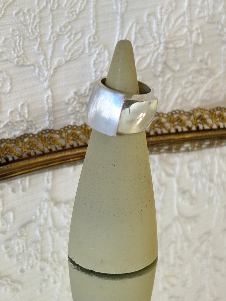 Structured Asymmetrical Sterling Silver Ring - Made X Hudson