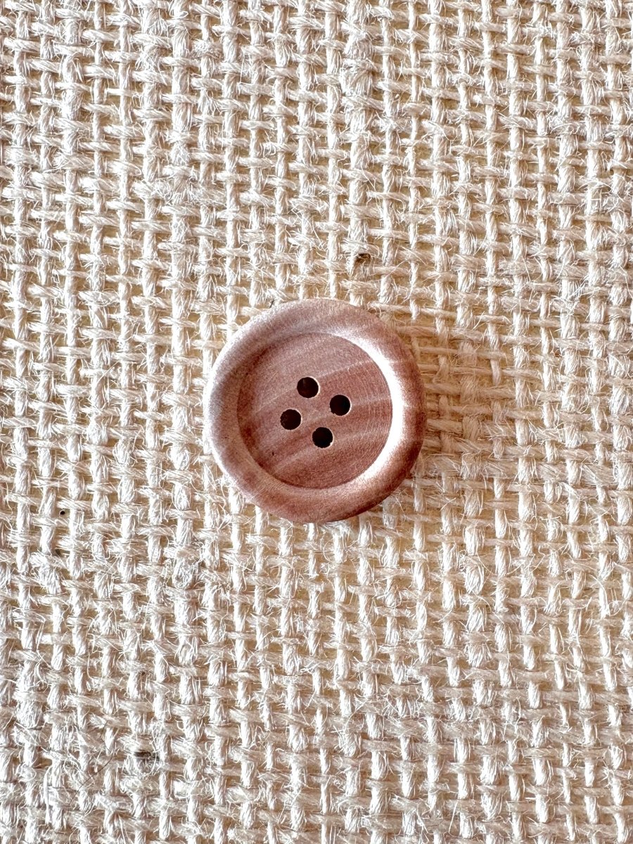 Dark Wood Grain Buttons | 6 pack (Multiple Sizes) - Made X Hudson