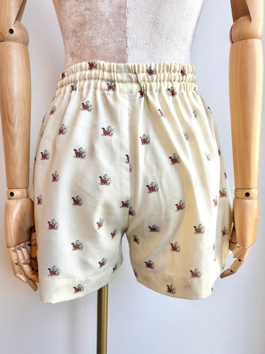 Hound Dog Pattern Town Shorts - Made X Hudson