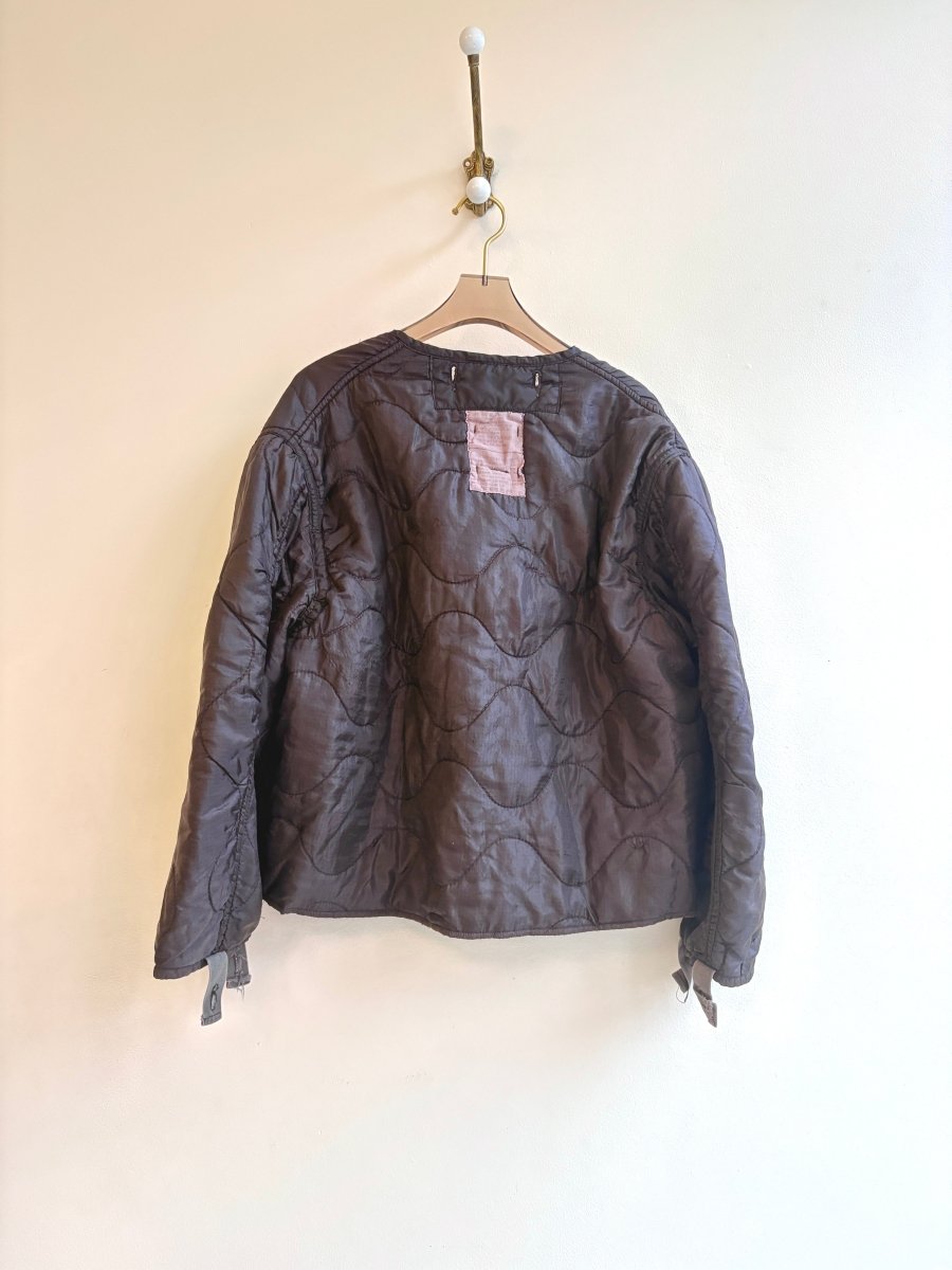 Coco Army Liner Quilted Coat w/ Cotton Canvas Twill Tape Ties (Reworked) - Made X Hudson