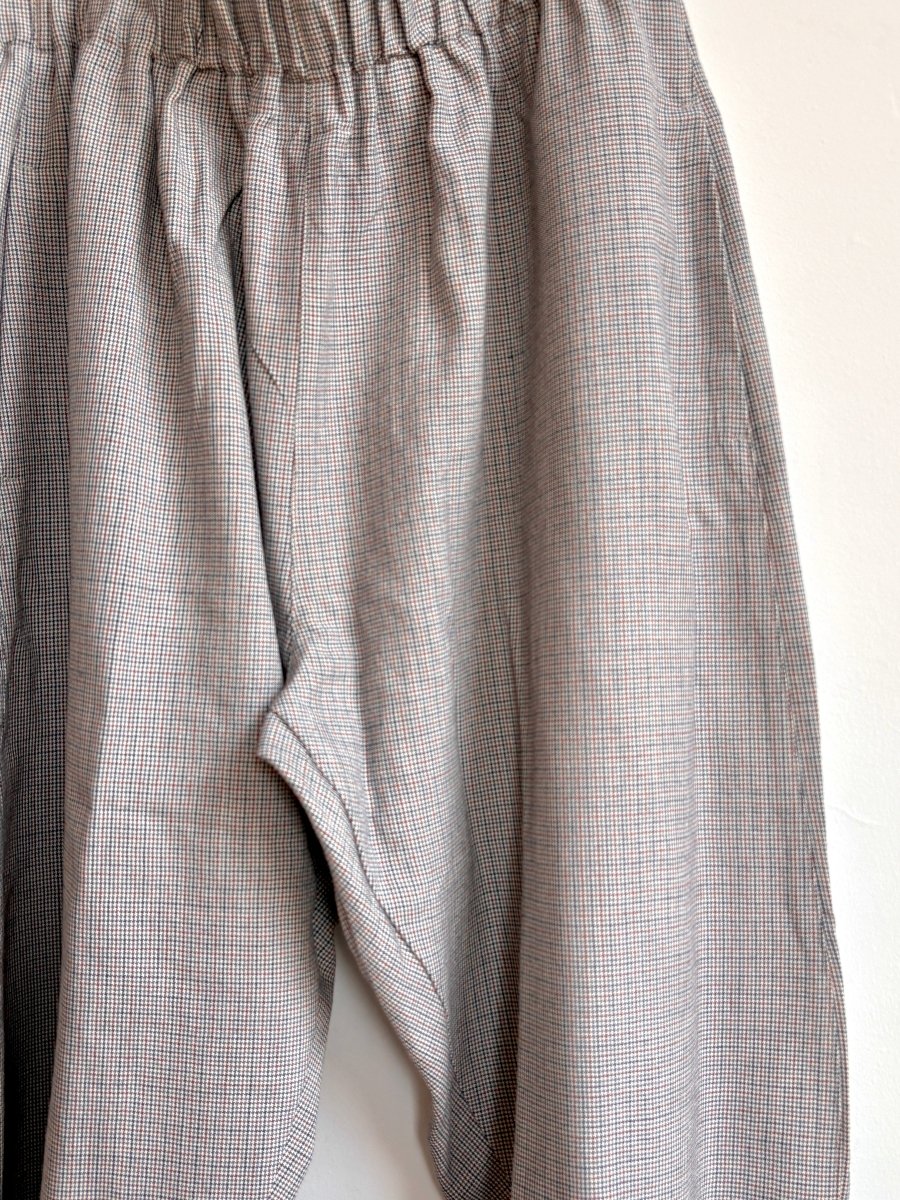 Mini Houndstooth Wool Studio Pant - Made X Hudson