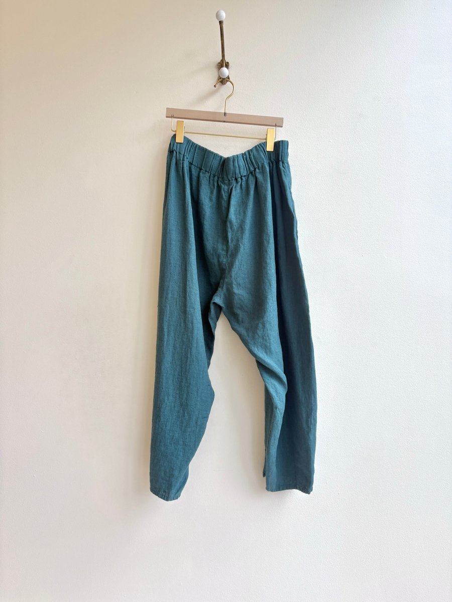 Mallard Peacock Blue Linen Studio Pant - Made X Hudson