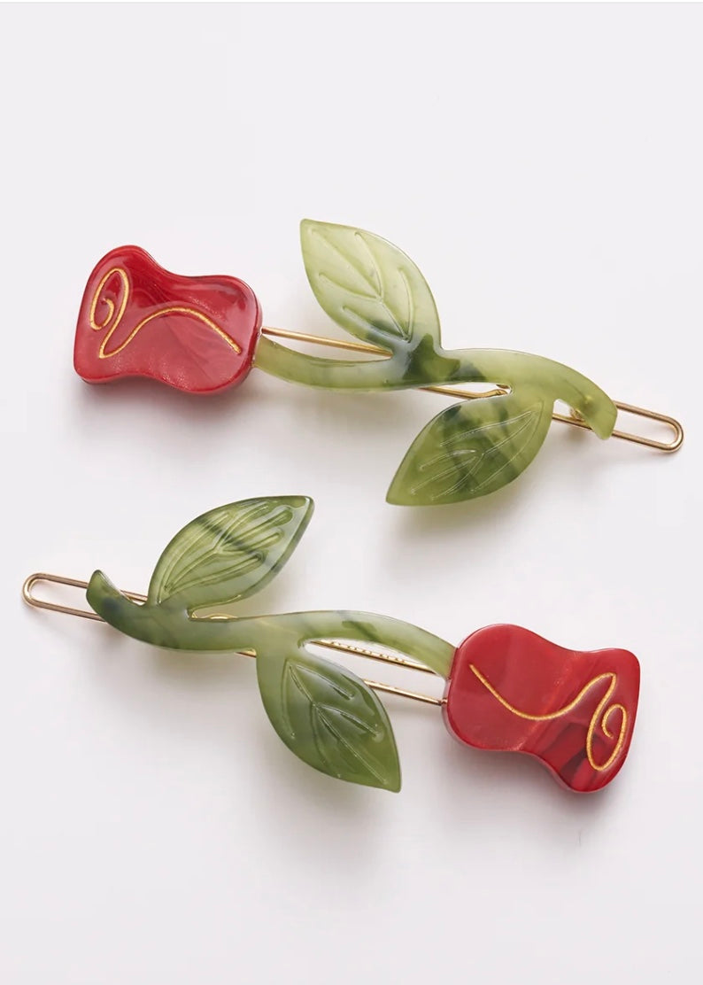 Rose Barrette Hair Clip - Made X Hudson