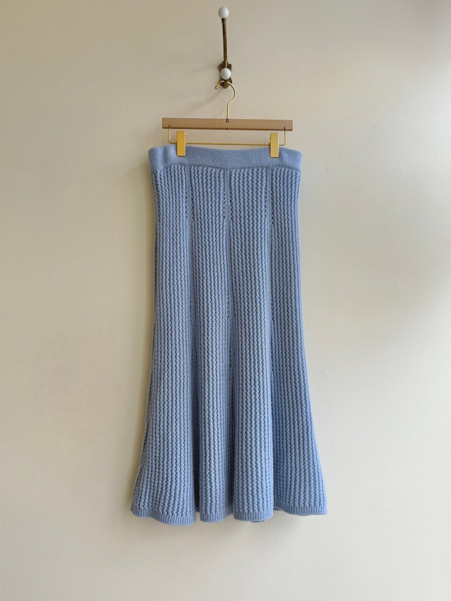 Dorothee Schumacher | Blue Knit Skirt (Vintage) - Made X Hudson