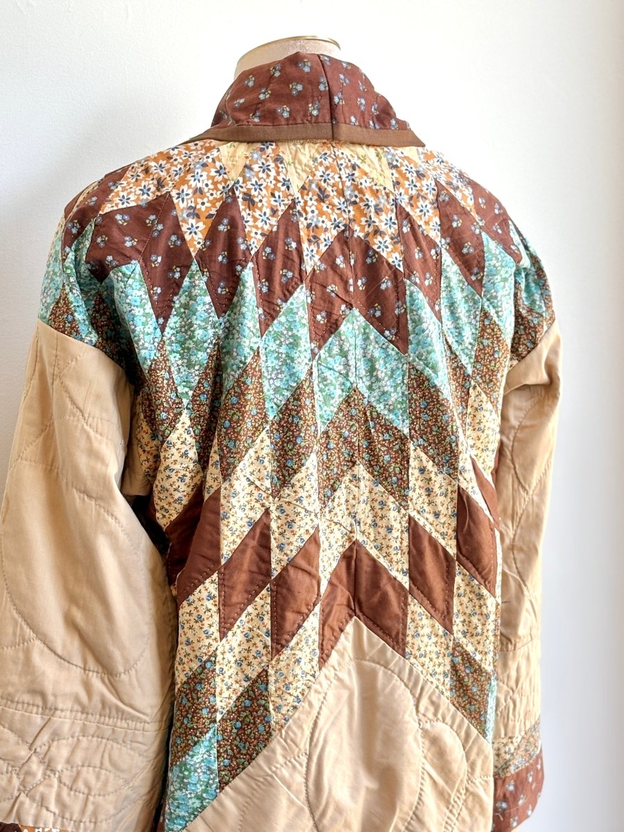 Brown & Tan Lone Star Heirloom Quilt Duster - Made X Hudson