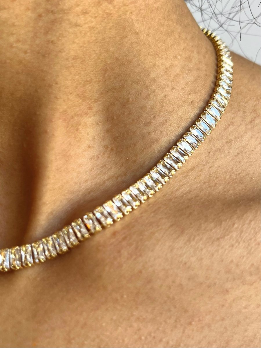 Cubic Zirconia (CZ) Tennis Necklace (Multiple Styles) - Made X Hudson