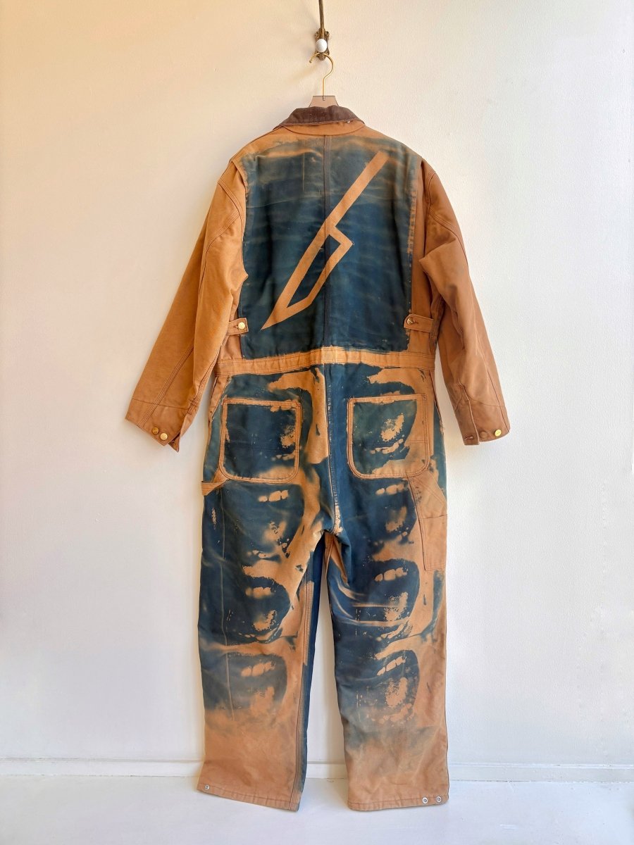 Psycho Scream Cyanotype Printed Coveralls (Reworked) - Made X Hudson