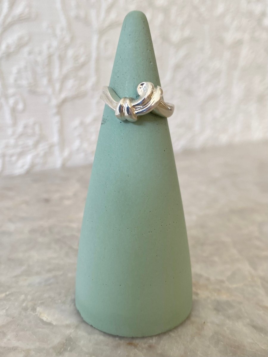 Sterling Silver Two Knots Ring (Vintage Mold) - Made X Hudson
