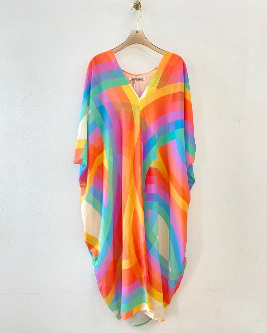 Rainbow Print Kaftan - Made X Hudson