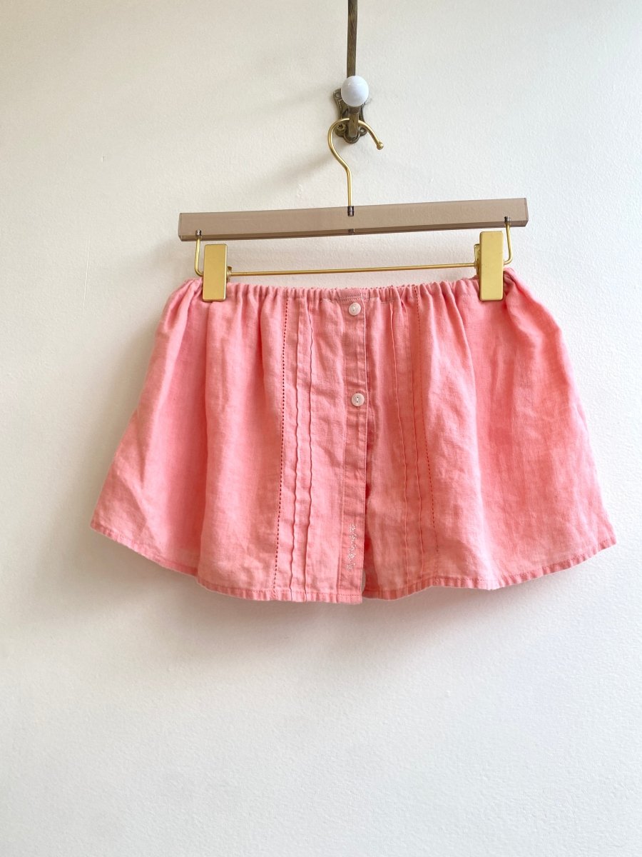 Peach Linen Annette Bandeau Top (Reworked) - Made X Hudson