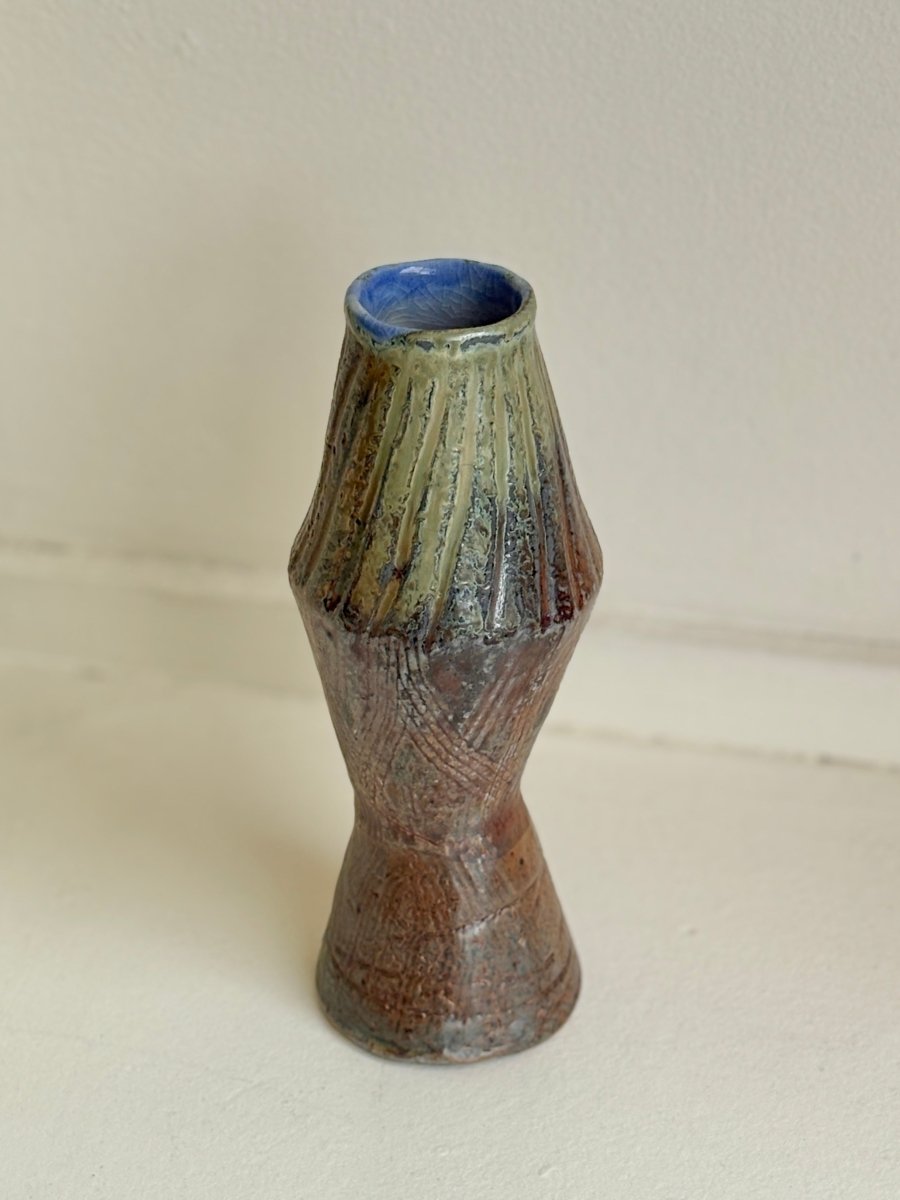 Green & Bronze Glazed Interior Decorative Vase - Made X Hudson