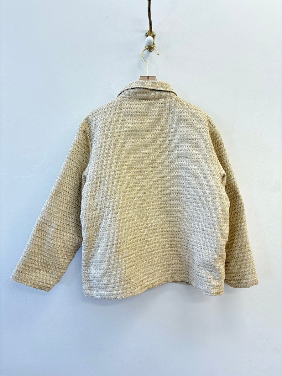 Cream Texture Utility Jacket - Made X Hudson
