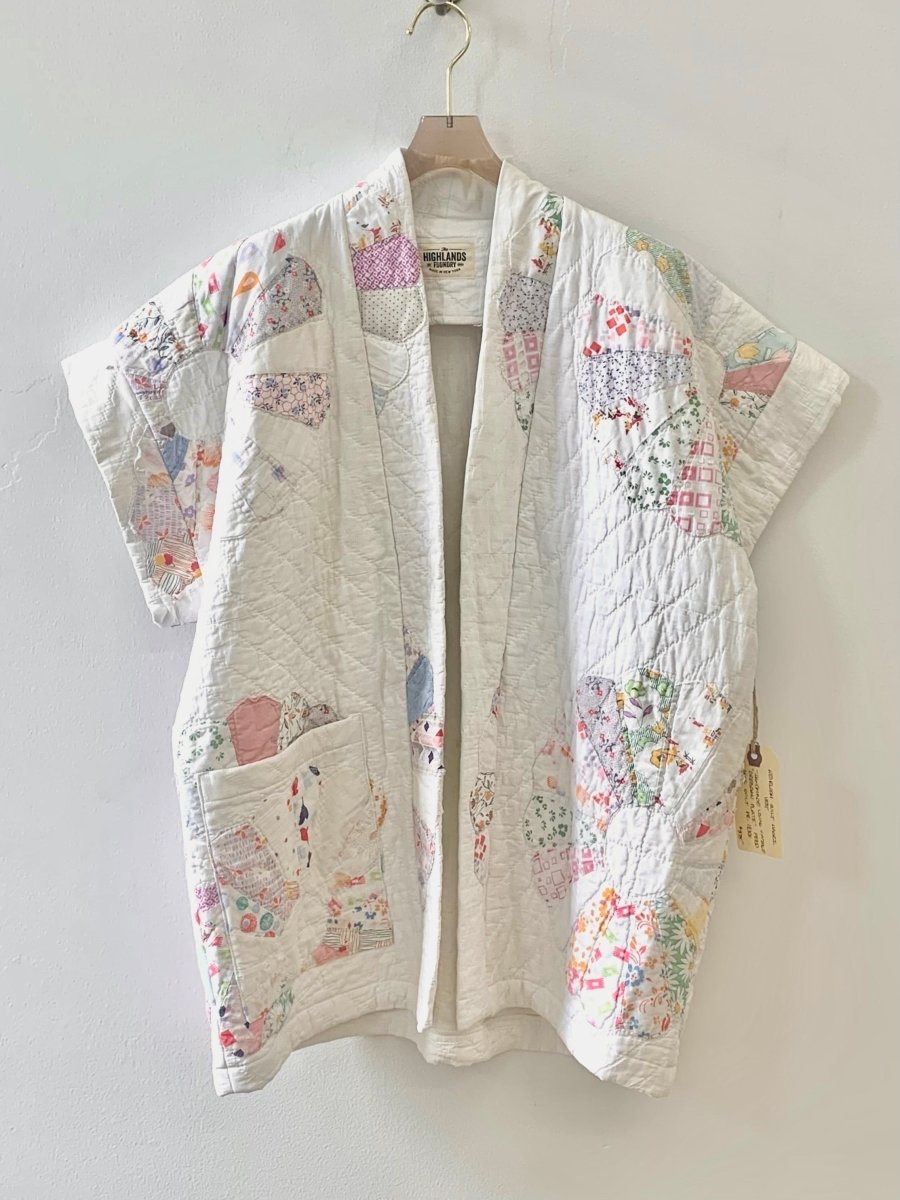 Heirloom Quilt Haori Vest (White) - Made X Hudson