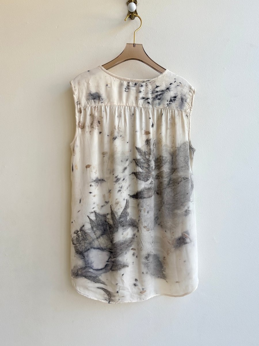 Short Sleeve Placket Front Shirt Botanically Printed (Reworked) - Made X Hudson