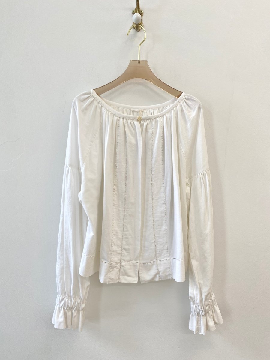 Embroidered Upcycled Zero Waste Carpathian Blouse - Made X Hudson