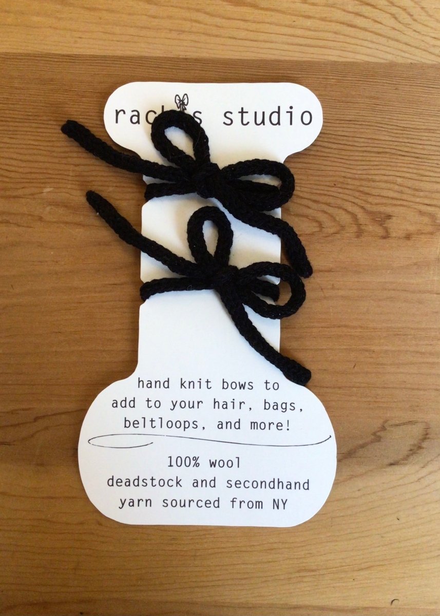 Knitted Hair Bow Ties (Multiple Colors) - Made X Hudson