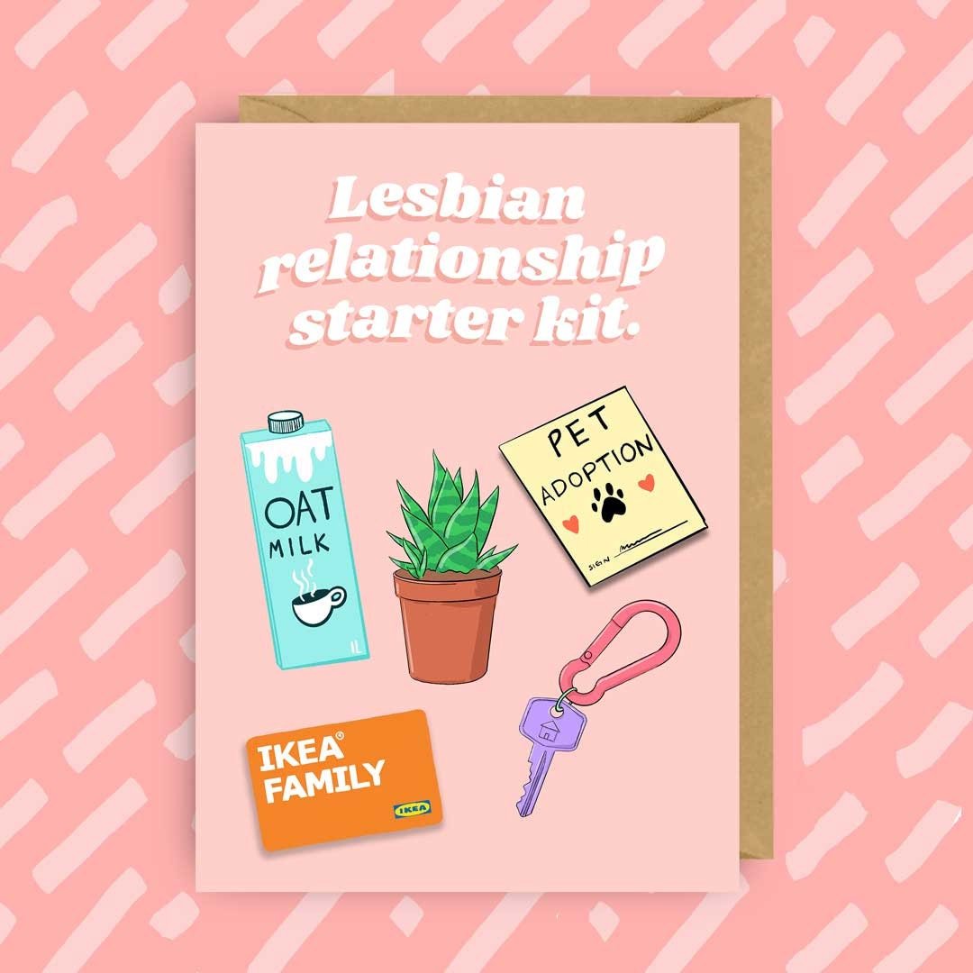 Greeting Card | “Lesbian relationship starter kit” - Made X Hudson