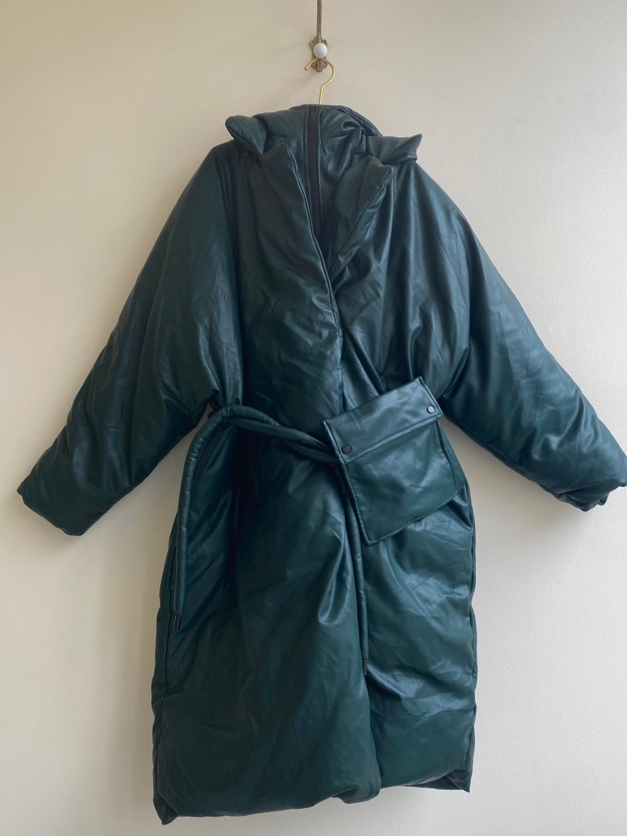 Oversized Forest Green Puffer Jacket - Made X Hudson