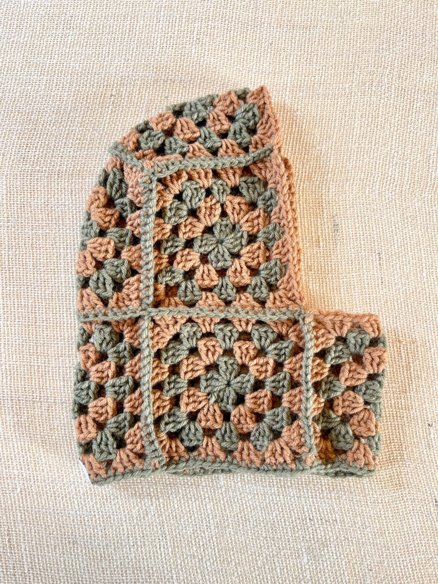 Ocher and Forest Green Balaclava - Made X Hudson