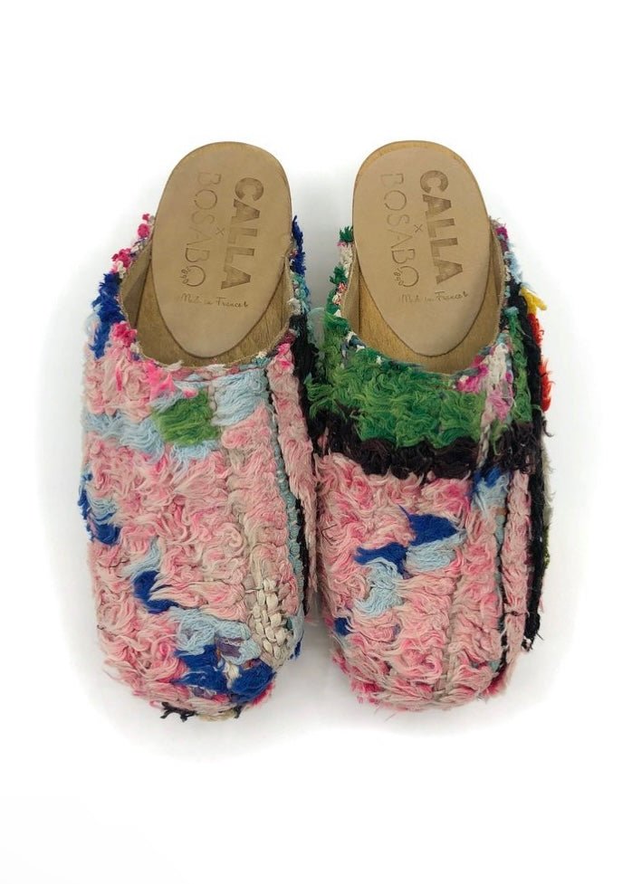 Clisson Clog “Montaigu” In Colors Pale Pink & Blue (Size 37) - Made X Hudson
