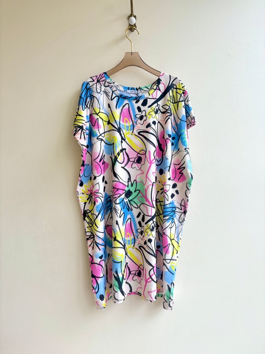 Electric Butterfly Boxy Tunic - Made X Hudson