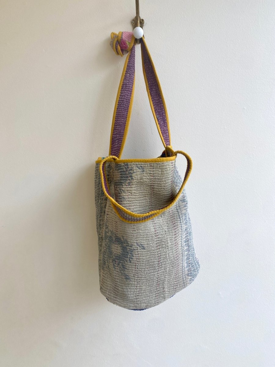 Reversible Xotin II Tote Bag in Colors Yellow, Red & Blue, Grey - Made X Hudson