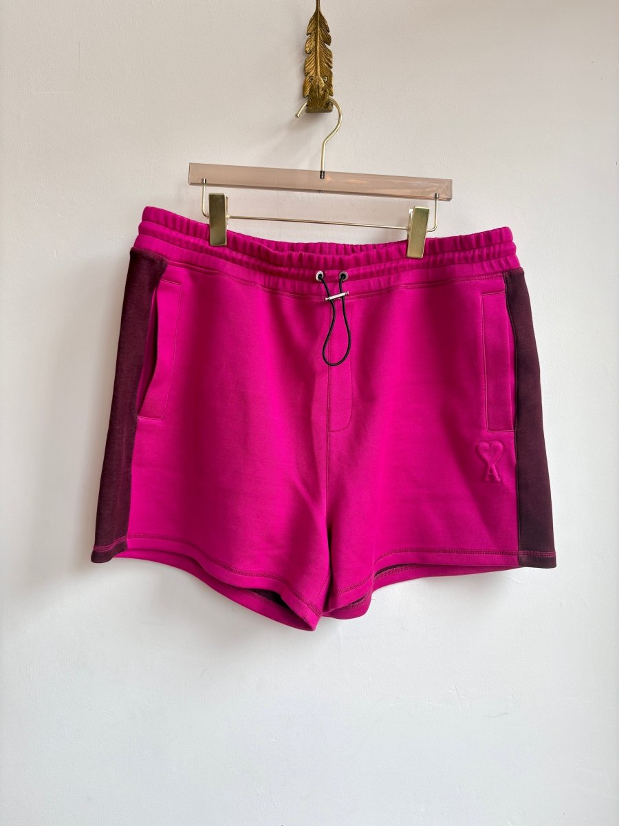 Ami by Alexandre Mattiussi | Pink & Brown Pullover Sweatshirt and Shorts Set (Vintage) - Made X Hudson