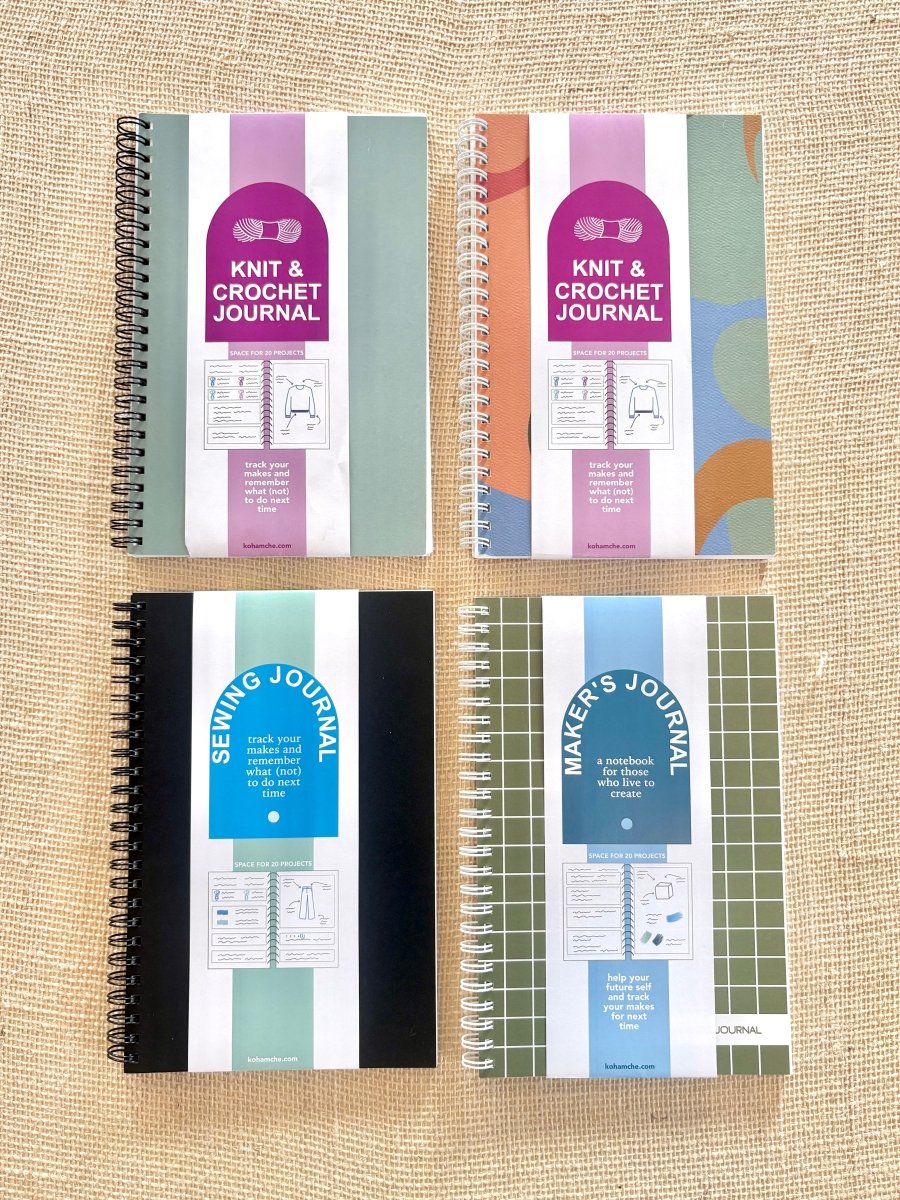 Craft Journal | Makers, Knit & Crochet, & Sewing (Multiple Colors) - Made X Hudson