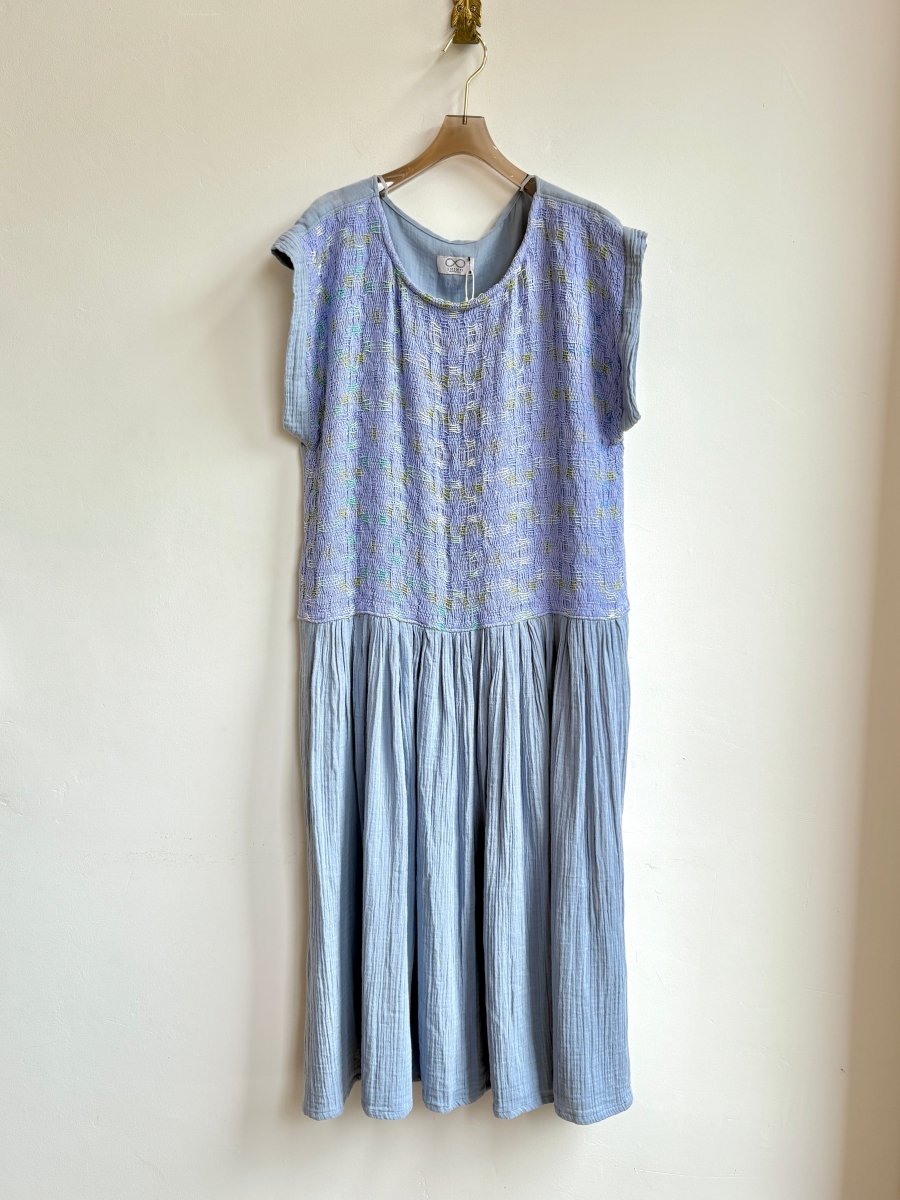 Handwoven Dress in Hydrangea - Made X Hudson