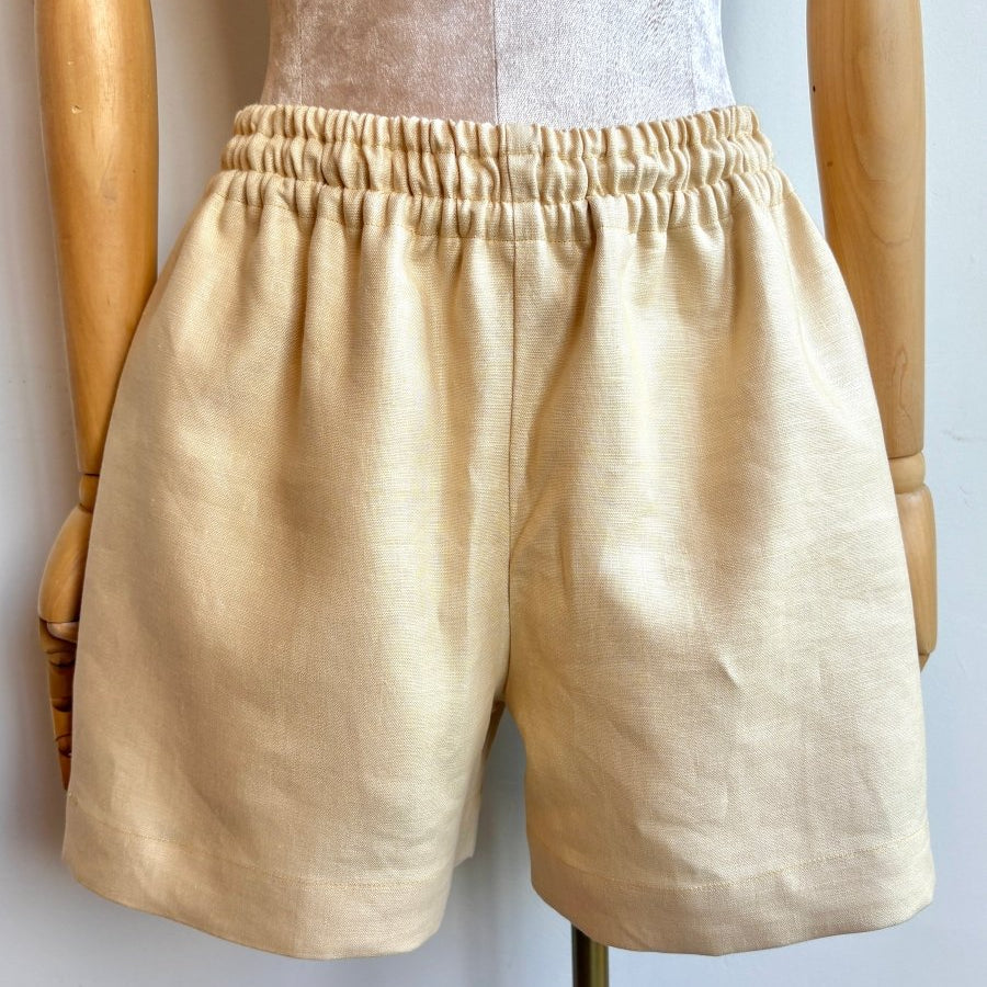 Butter Yellow Canvas Town Shorts - Made X Hudson
