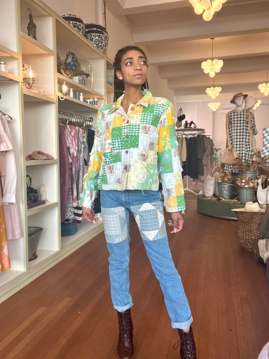 Garden Checker Quilted Chore Jacket - Made X Hudson