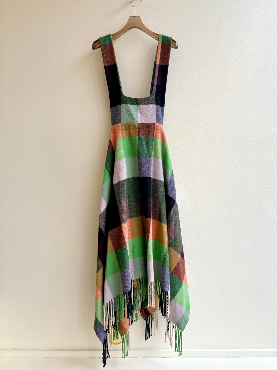 Henrik Vibskov | Plaid Apron Dress w/Fringe Bottom (Vintage) - Made X Hudson