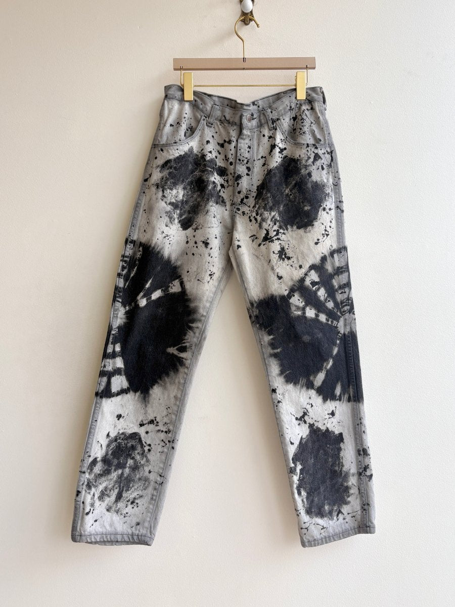 "Haven" Jeans Distressed Black and Stone Denim (Reworked) - Made X Hudson