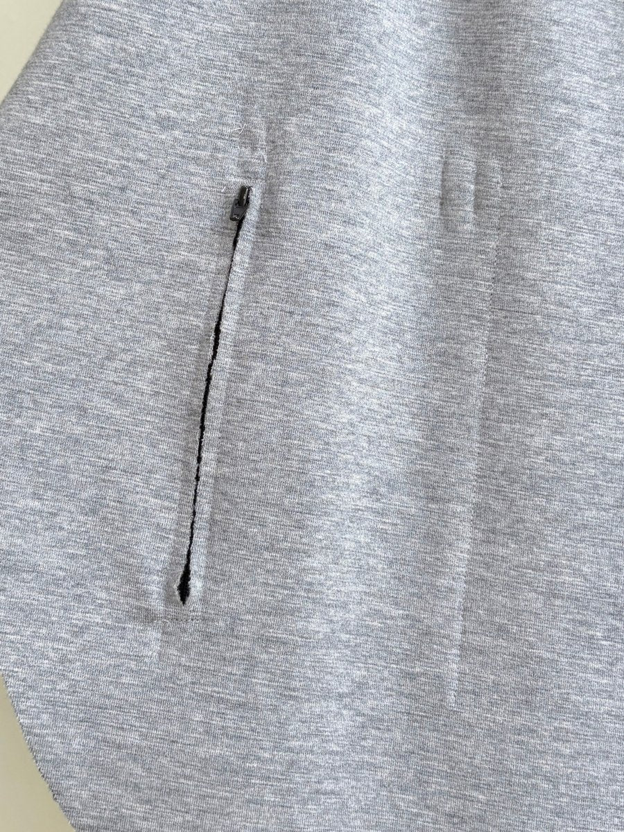 Light Grey Wool Reversible Cape w/ Pockets - Made X Hudson