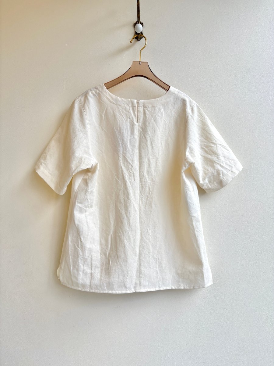 Ivory Cotton Everyday Top - Made X Hudson
