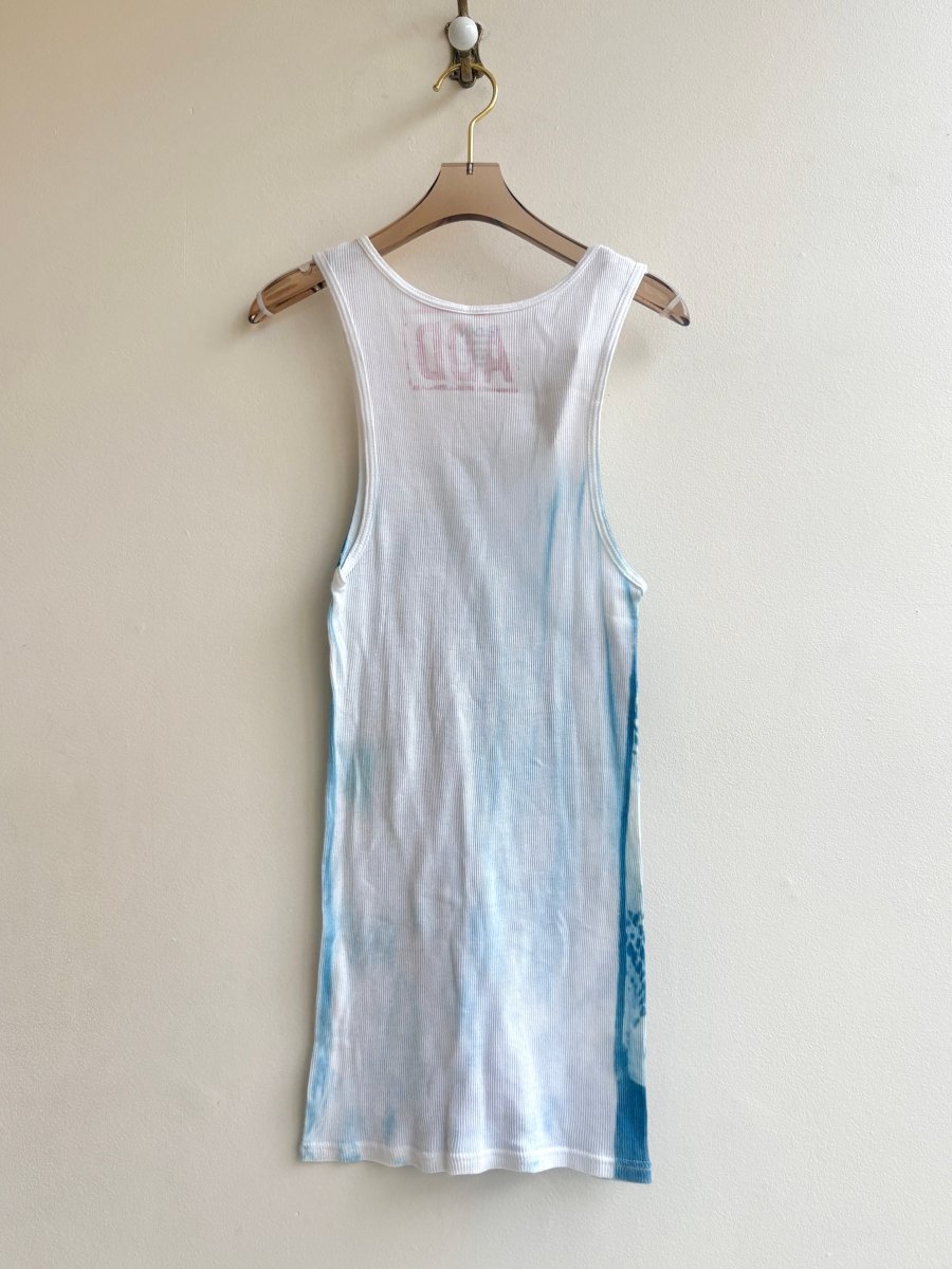 Midnight Disco Ball Cyanotype Long Tank (Reworked) - Made X Hudson