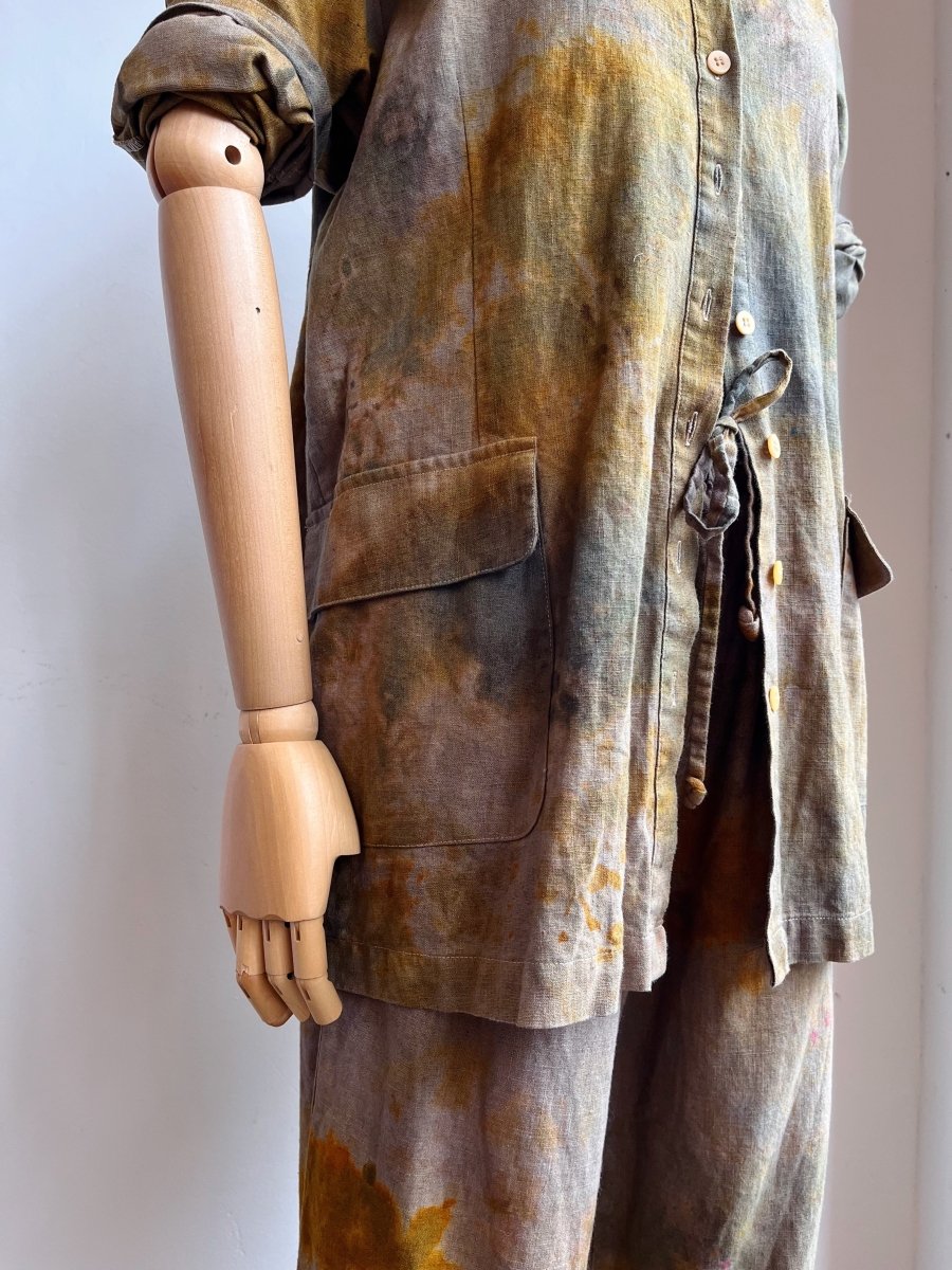 Hand - Dyed Moss Stone Linen - Blend Set (Reworked) - Made X Hudson