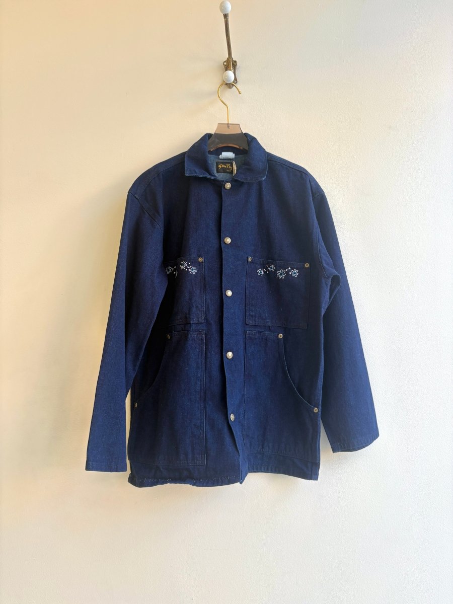 Floral Embroidered Stan Ray Denim Jacket (Reworked) - Made X Hudson